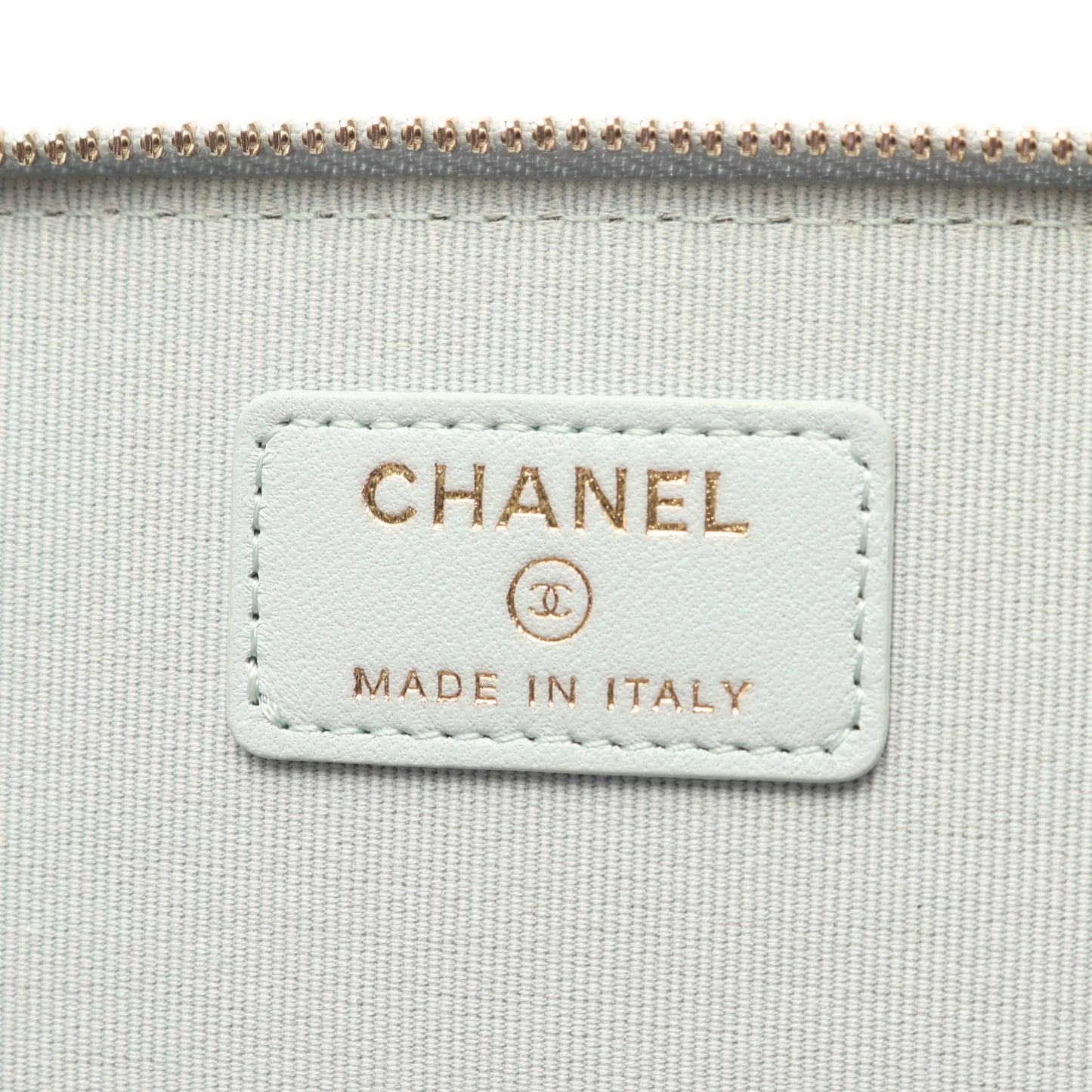 マトラッセ バニティバッグ 2WAY チェーンショルダーバッグ ラムスキン ライトブルー ゴールド金具 シャネル バッグ CHANEL
