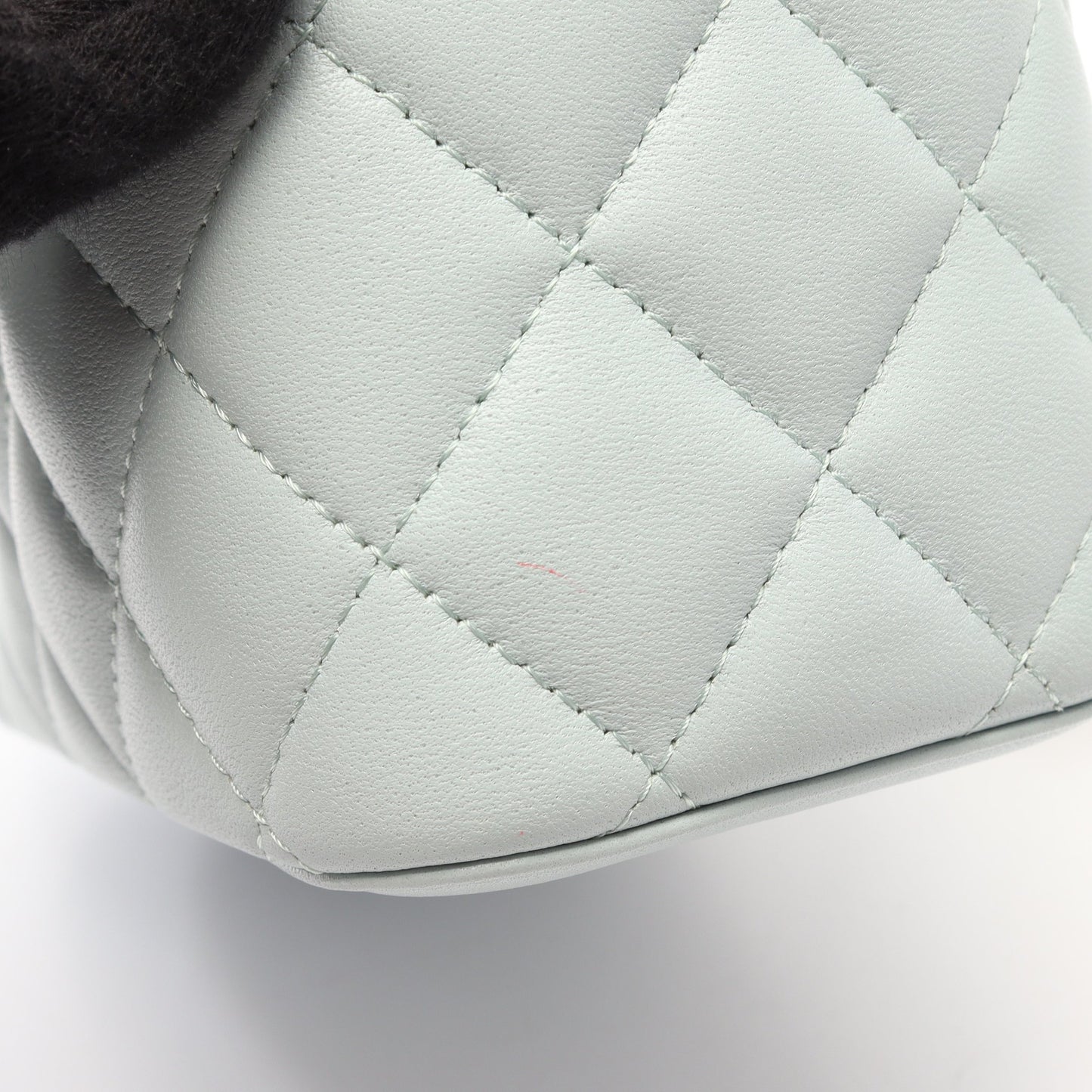 マトラッセ バニティバッグ 2WAY チェーンショルダーバッグ ラムスキン ライトブルー ゴールド金具 シャネル バッグ CHANEL