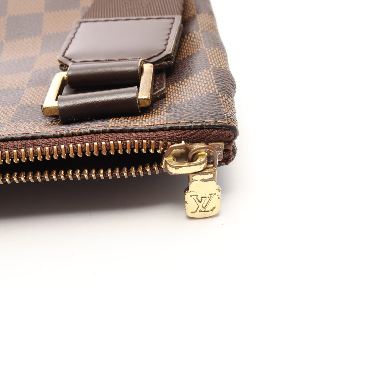ポシェット ボスフォール ダミエエベヌ ショルダーバッグ PVC レザー ブラウン ルイヴィトン バッグ LOUIS VUITTON