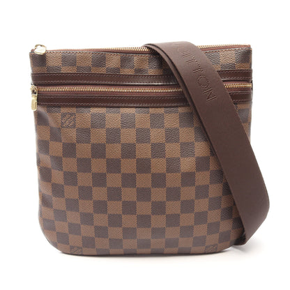 ポシェット ボスフォール ダミエエベヌ ショルダーバッグ PVC レザー ブラウン ルイヴィトン バッグ LOUIS VUITTON