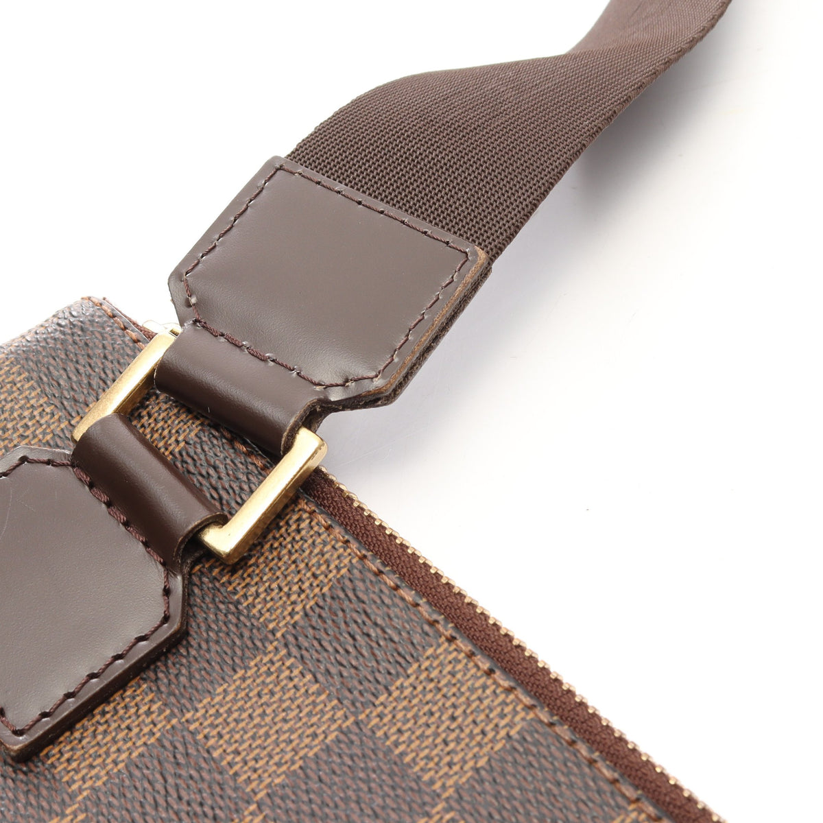 ポシェット ボスフォール ダミエエベヌ ショルダーバッグ PVC レザー ブラウン ルイヴィトン バッグ LOUIS VUITTON
