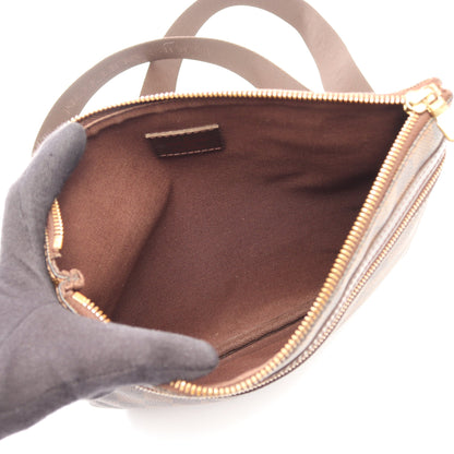 ポシェット ボスフォール ダミエエベヌ ショルダーバッグ PVC レザー ブラウン ルイヴィトン バッグ LOUIS VUITTON