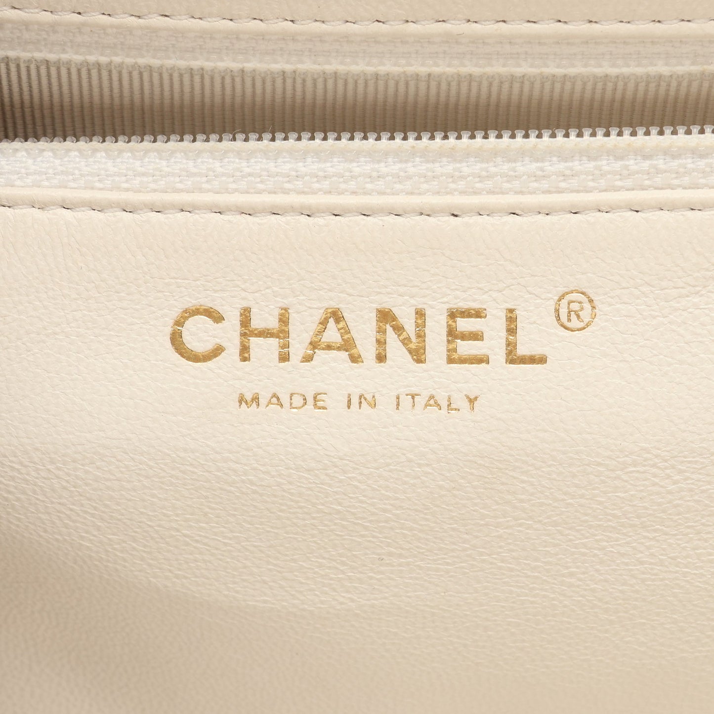 マトラッセ チェーンハンドバッグ キャビアスキン ウッド ホワイト ブラウン ゴールド金具 シャネル バッグ CHANEL