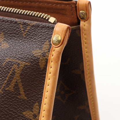 ポパンクール モノグラム ハンドバッグ PVC レザー ブラウン ルイヴィトン バッグ LOUIS VUITTON