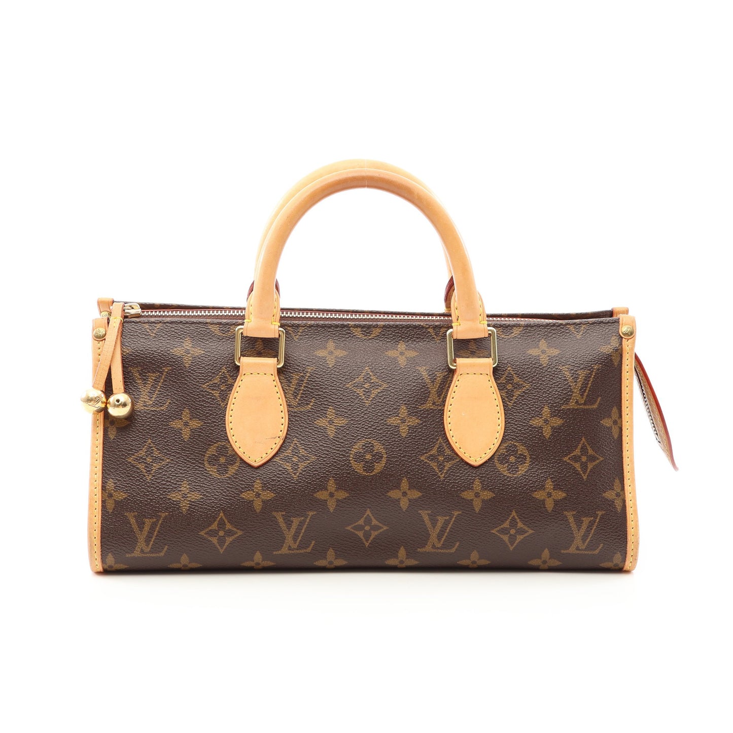 ポパンクール モノグラム ハンドバッグ PVC レザー ブラウン ルイヴィトン バッグ LOUIS VUITTON