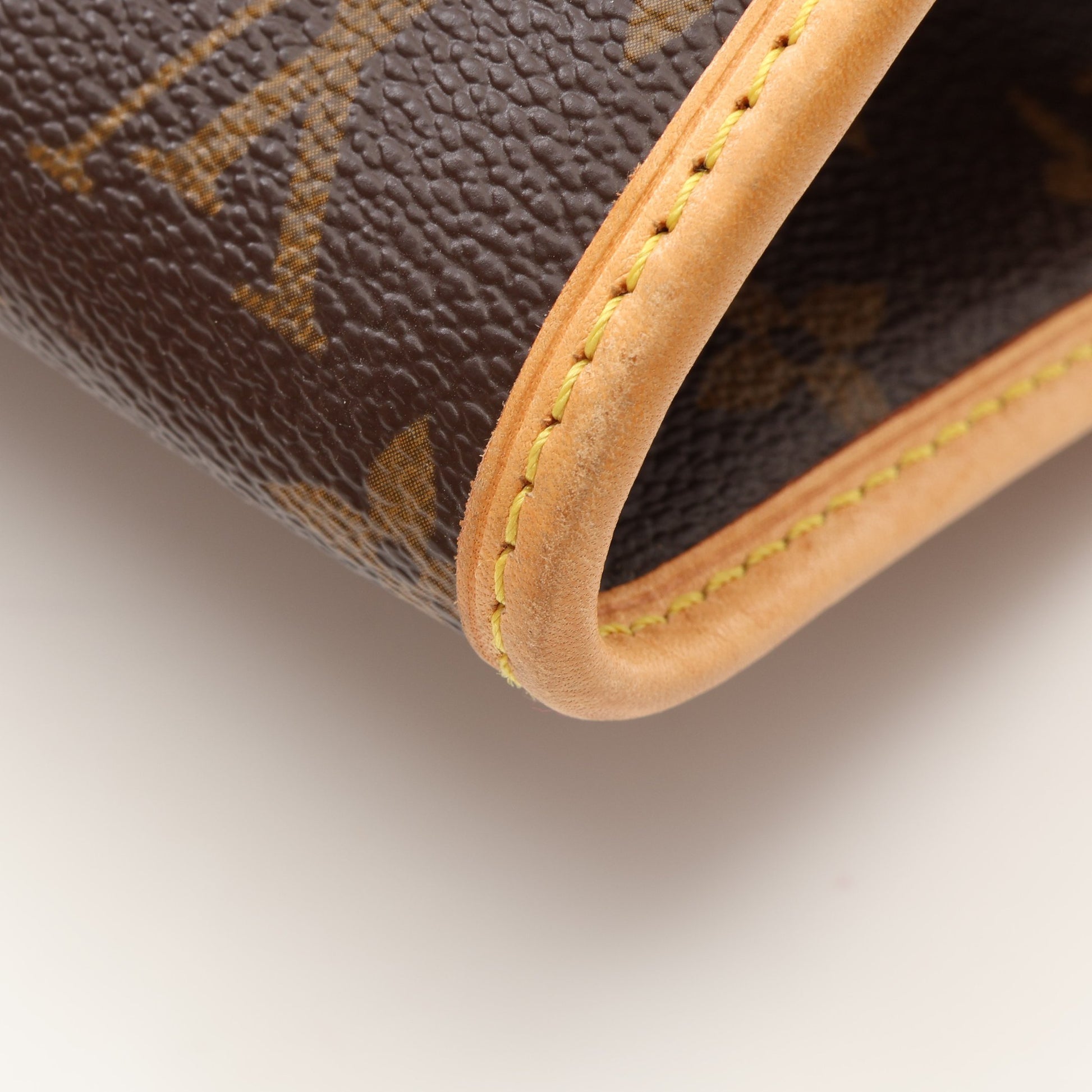 ポパンクール モノグラム ハンドバッグ PVC レザー ブラウン ルイヴィトン バッグ LOUIS VUITTON