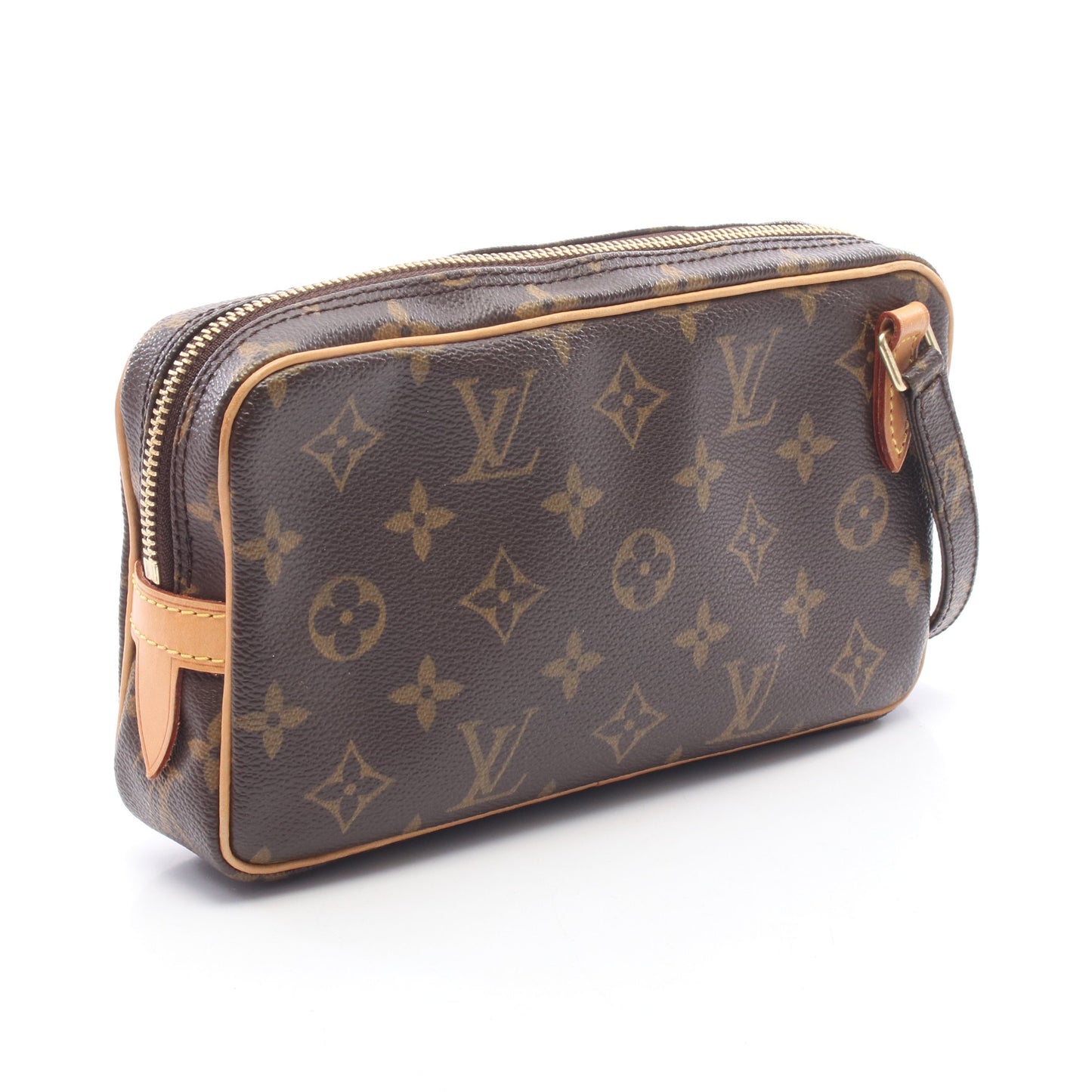 マルリーバンドリエール モノグラム ショルダーバッグ PVC レザー ブラウン ルイヴィトン バッグ LOUIS VUITTON