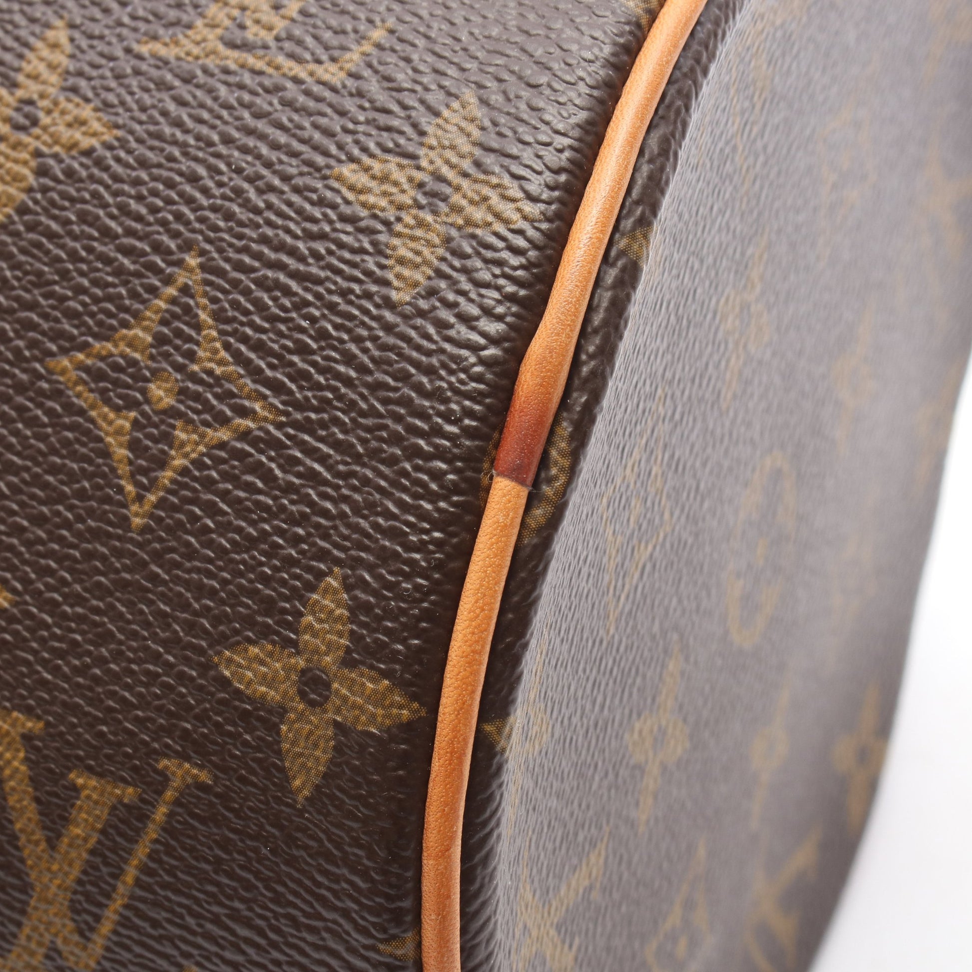 パピヨン30 モノグラム ハンドバッグ PVC レザー ブラウン ルイヴィトン バッグ LOUIS VUITTON