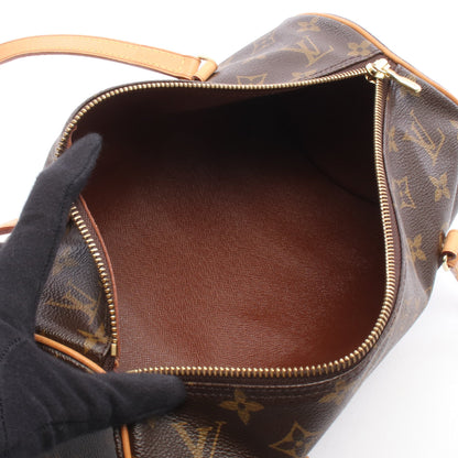 パピヨン30 モノグラム ハンドバッグ PVC レザー ブラウン ルイヴィトン バッグ LOUIS VUITTON