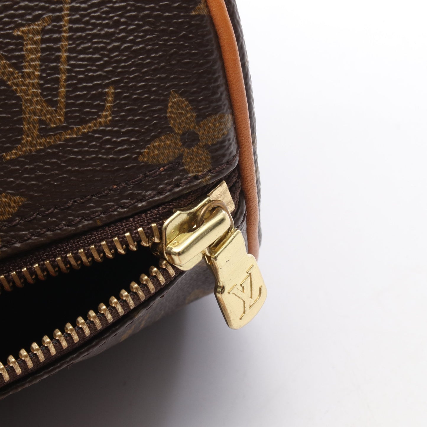 パピヨン30 モノグラム ハンドバッグ PVC レザー ブラウン ルイヴィトン バッグ LOUIS VUITTON