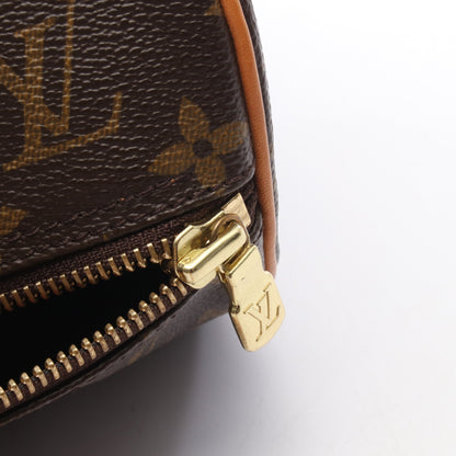パピヨン30 モノグラム ハンドバッグ PVC レザー ブラウン ルイヴィトン バッグ LOUIS VUITTON