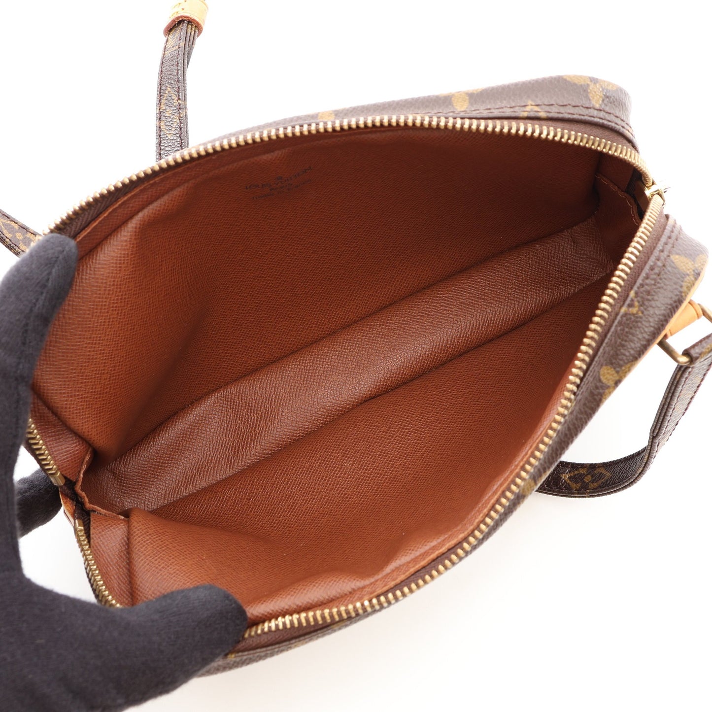 マルリーバンドリエール モノグラム ショルダーバッグ PVC レザー ブラウン ルイヴィトン バッグ LOUIS VUITTON