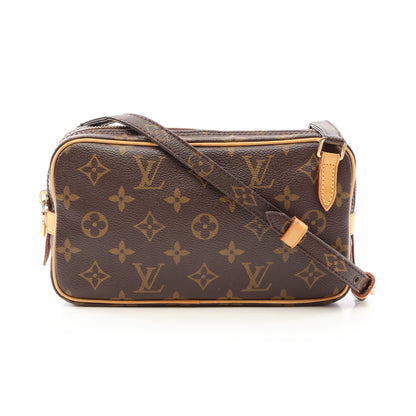 マルリーバンドリエール モノグラム ショルダーバッグ PVC レザー ブラウン ルイヴィトン バッグ LOUIS VUITTON
