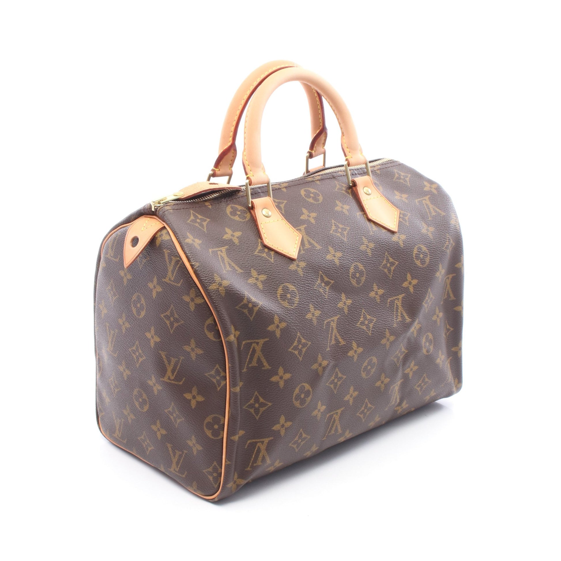 スピーディ30 モノグラム ハンドバッグ PVC レザー ブラウン ルイヴィトン バッグ LOUIS VUITTON