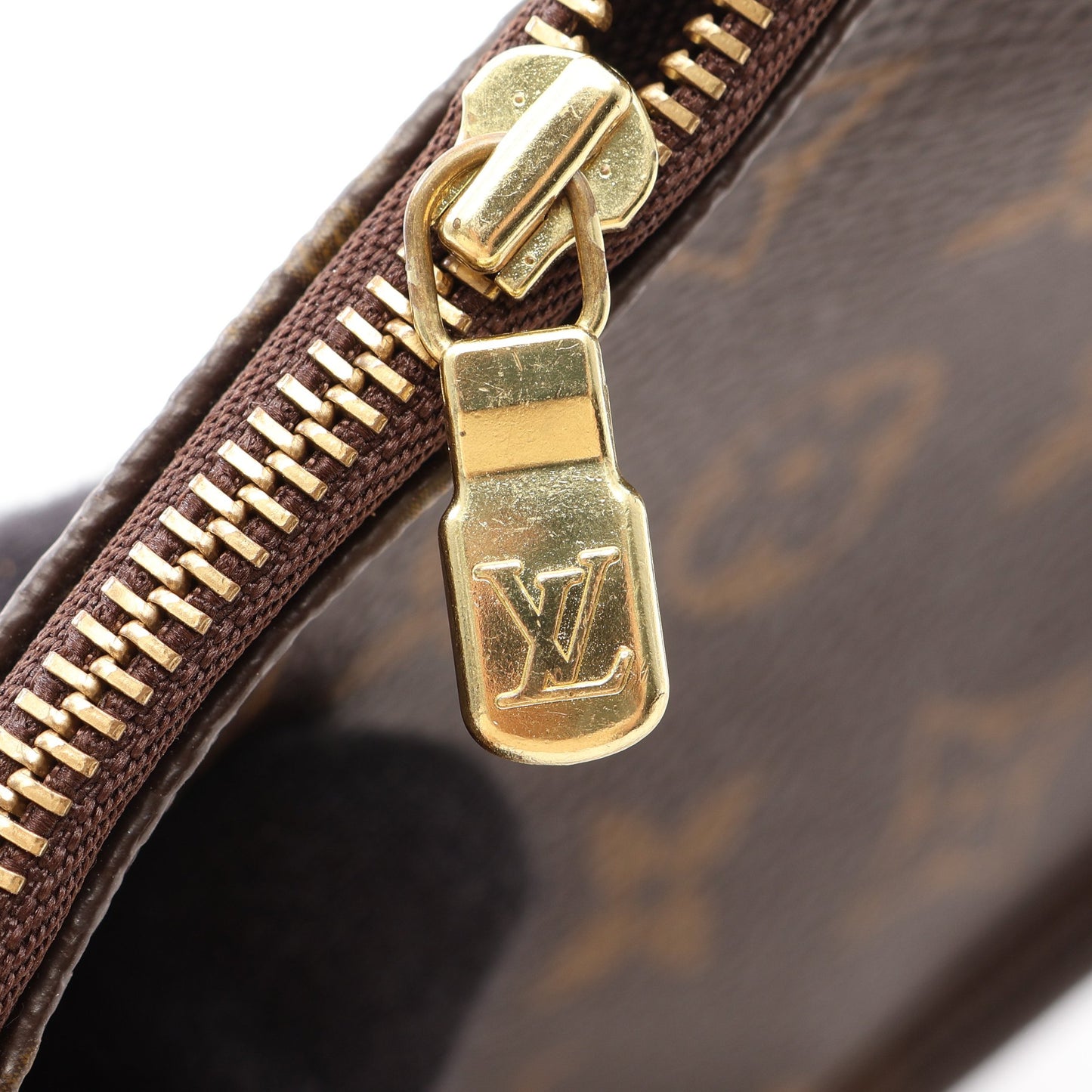 ポシェットアクセソワール モノグラム ハンドバッグ PVC レザー ブラウン ルイヴィトン バッグ LOUIS VUITTON