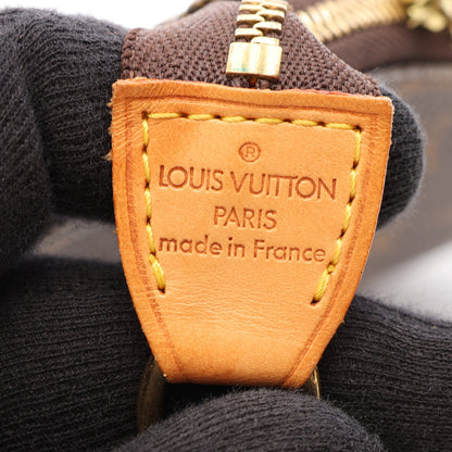 ポシェットアクセソワール モノグラム ハンドバッグ PVC レザー ブラウン ルイヴィトン バッグ LOUIS VUITTON