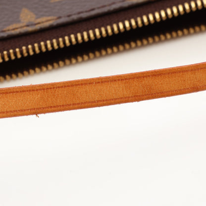 ポシェットアクセソワール モノグラム ハンドバッグ PVC レザー ブラウン ルイヴィトン バッグ LOUIS VUITTON