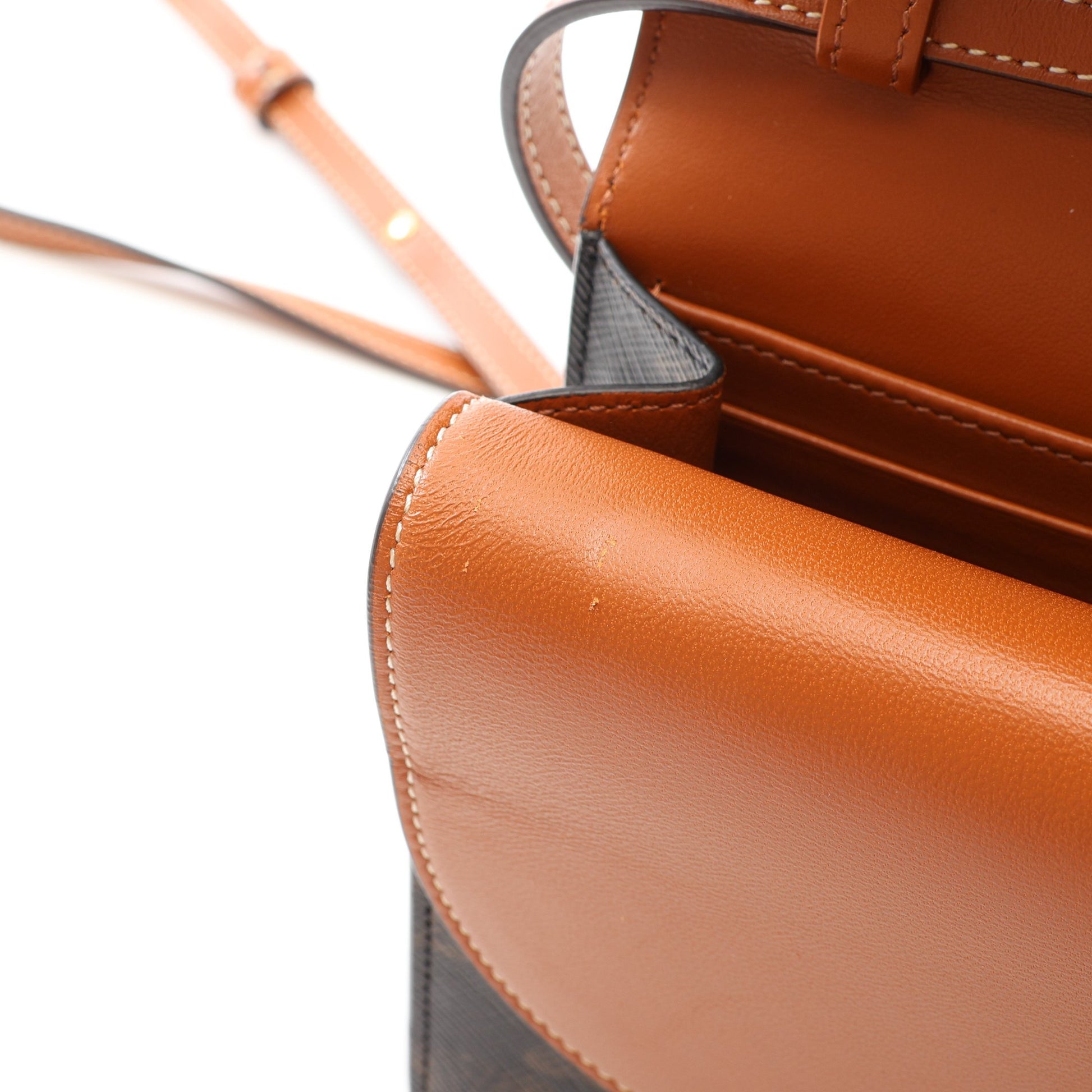 TAN タン トリオンフ ショルダーウォレット PVC レザー ブラック ブラウン セリーヌ バッグ CELINE