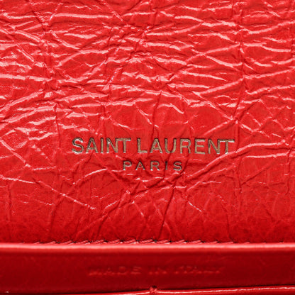 ニキ 二つ折り長財布 レザー レッド サンローランパリ 財布・小物 SAINT LAURENT PARIS