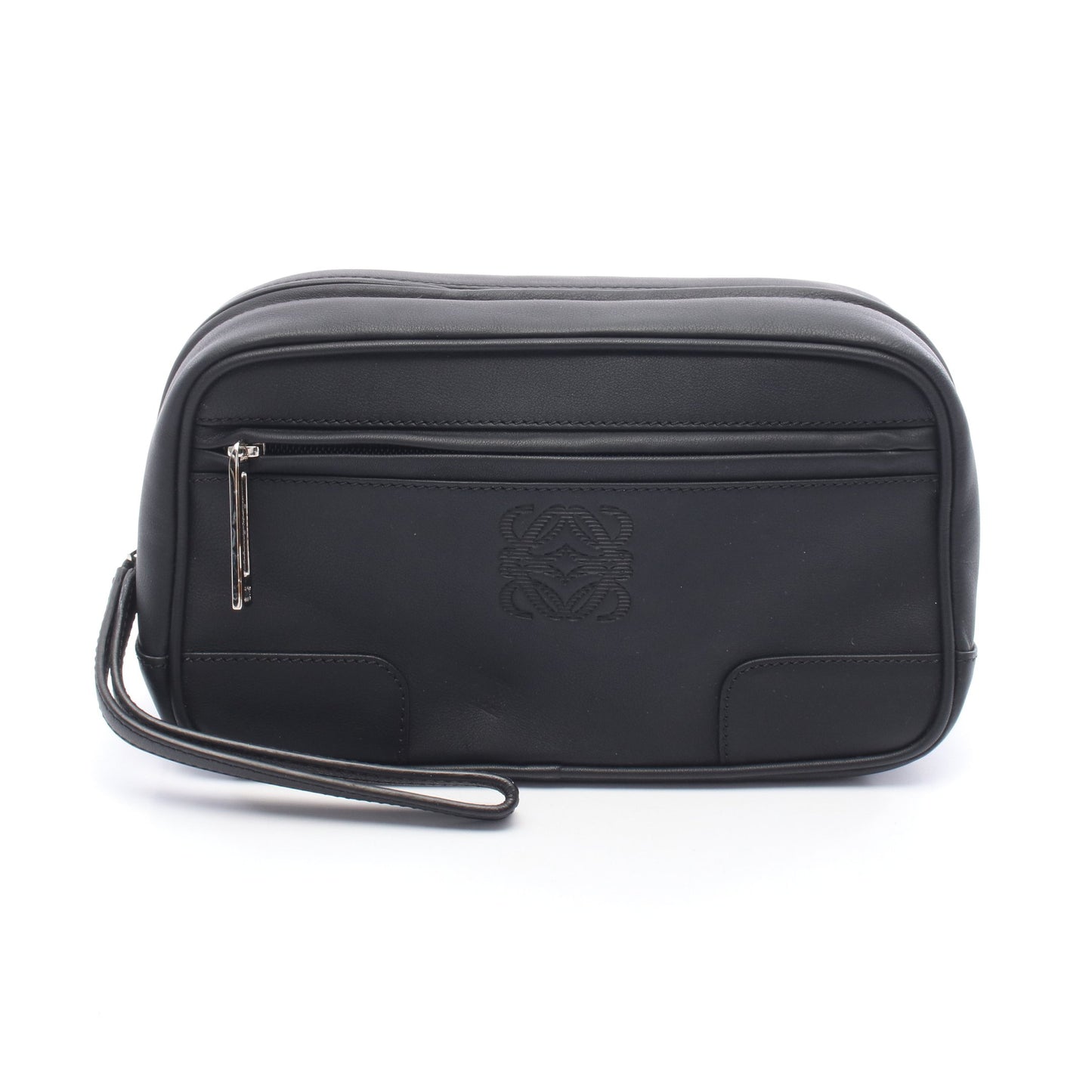 アナグラム クラッチバッグ レザー ブラック ロエベ バッグ LOEWE