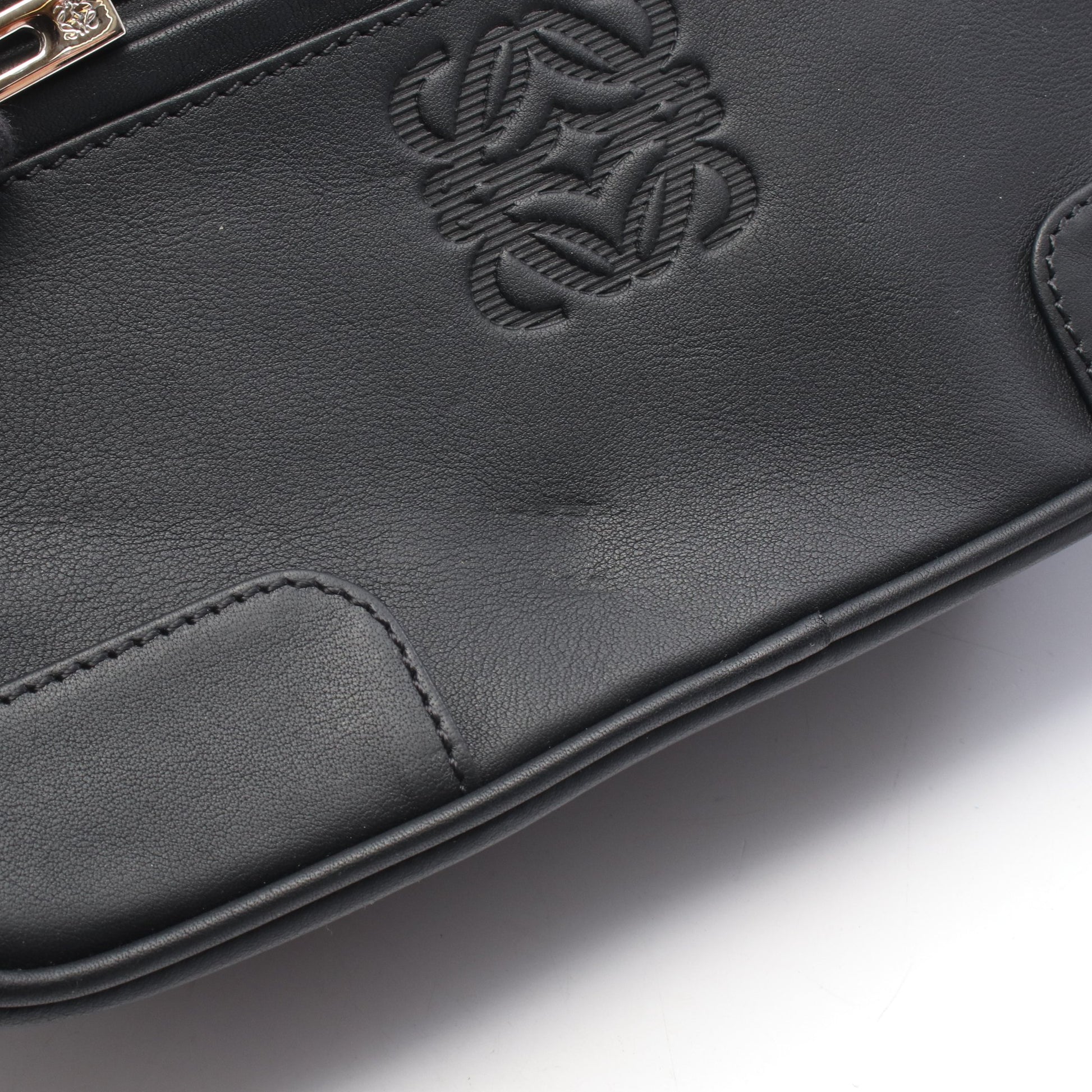 アナグラム クラッチバッグ レザー ブラック ロエベ バッグ LOEWE