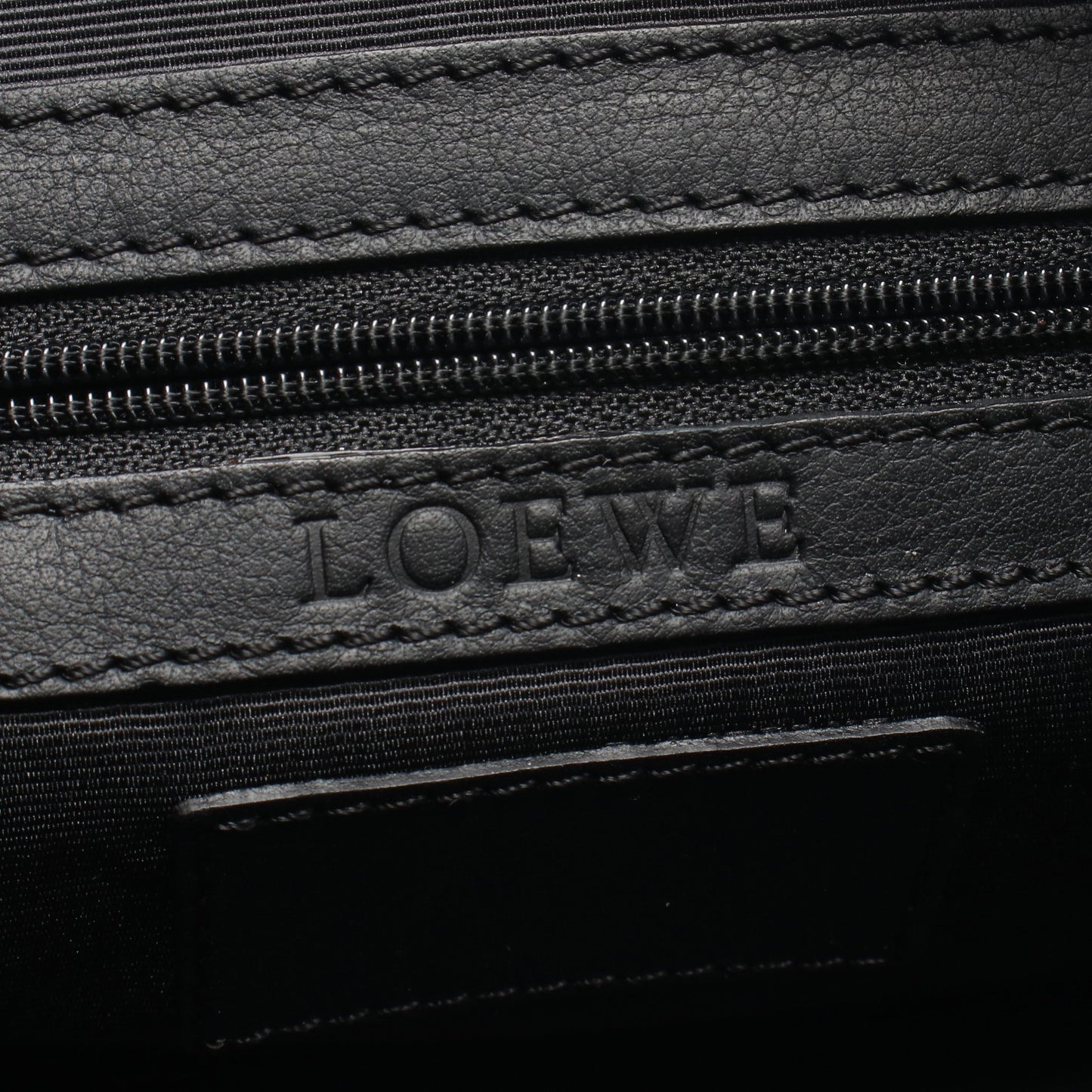 アナグラム クラッチバッグ レザー ブラック ロエベ バッグ LOEWE