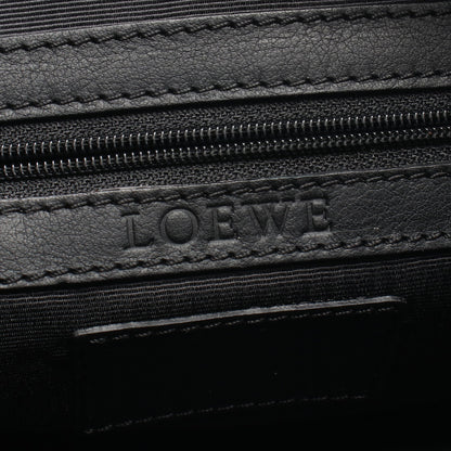 アナグラム クラッチバッグ レザー ブラック ロエベ バッグ LOEWE