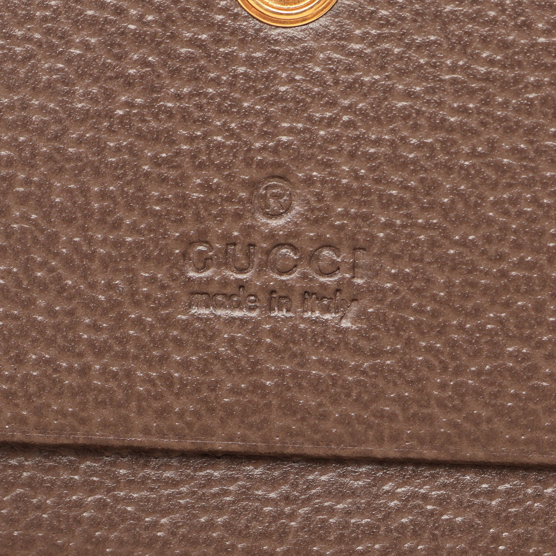 オフィディア GGスプリーム 二つ折り財布 PVC レザー ブラウン グレーベージュ グリーン グッチ 財布・小物 GUCCI