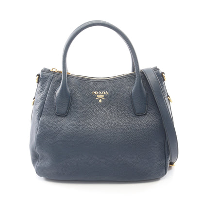VIT DAINO ヴィッテロダイノ 2WAY ハンドバッグ トートバッグ レザー ネイビー プラダ バッグ PRADA