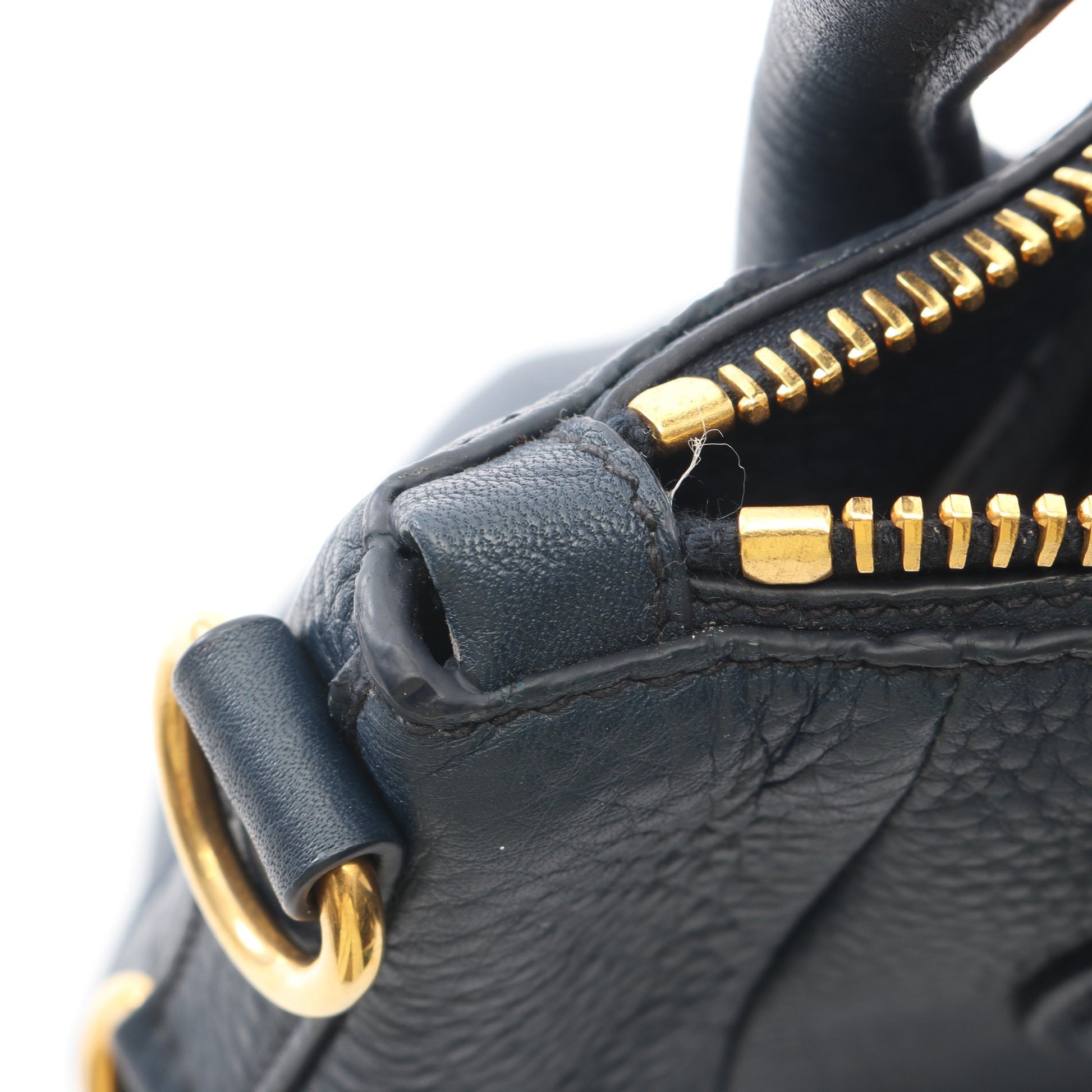 VIT DAINO ヴィッテロダイノ 2WAY ハンドバッグ トートバッグ レザー ネイビー プラダ バッグ PRADA