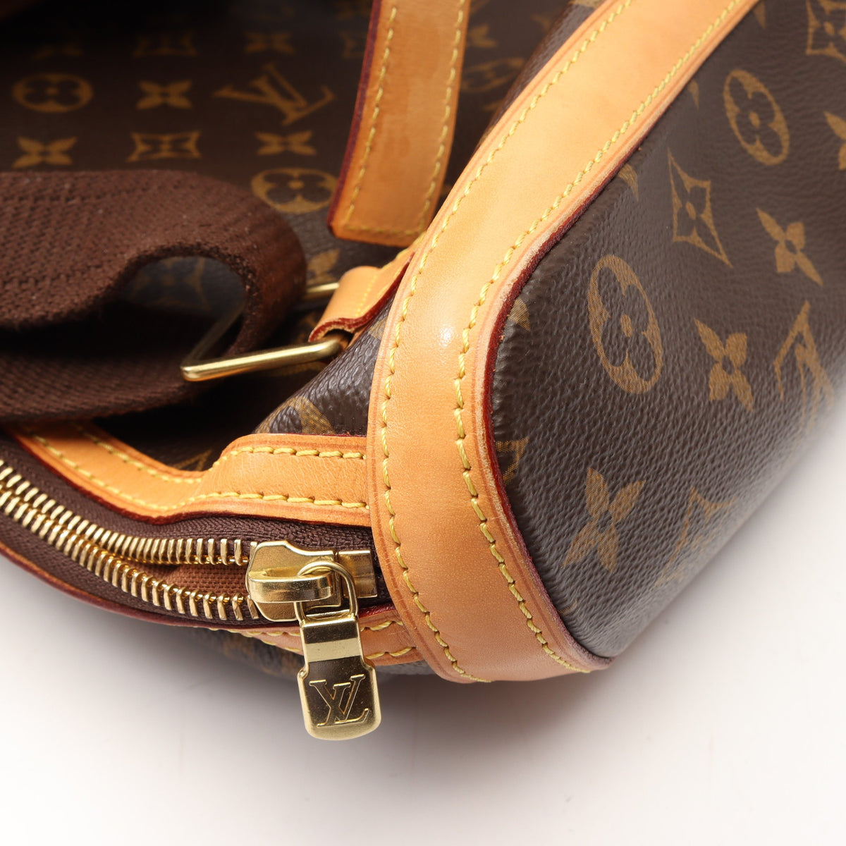 サックアド ボスフォール モノグラム バックパック リュックサック PVC レザー ブラウン ルイヴィトン バッグ LOUIS VUITTON