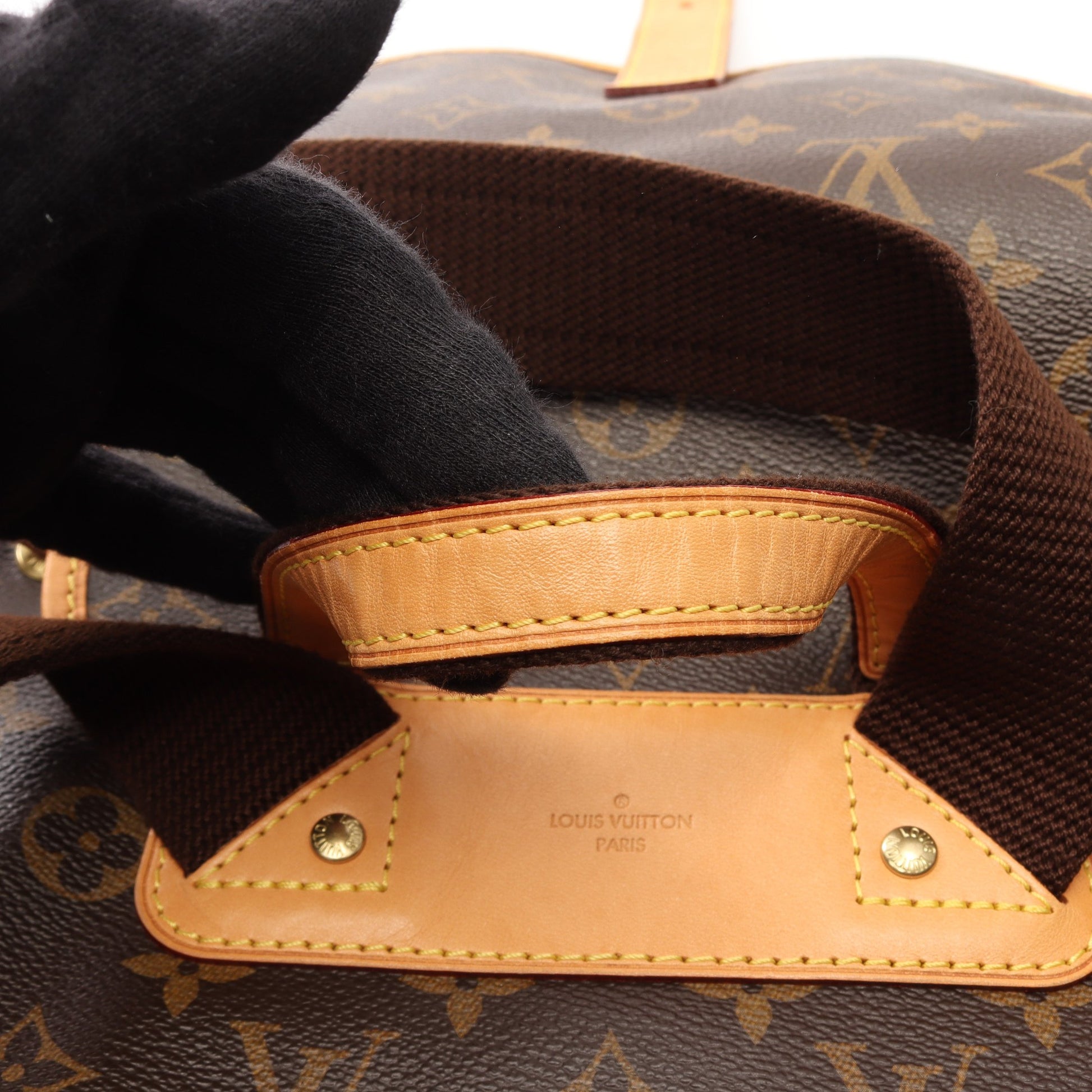 サックアド ボスフォール モノグラム バックパック リュックサック PVC レザー ブラウン ルイヴィトン バッグ LOUIS VUITTON