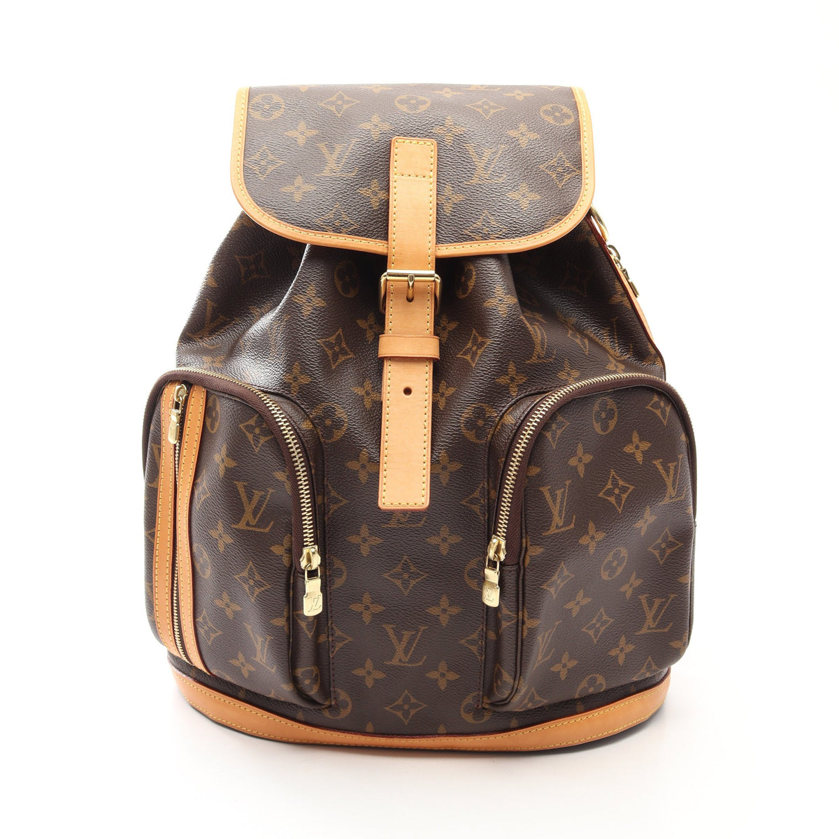 サックアド ボスフォール モノグラム バックパック リュックサック PVC レザー ブラウン ルイヴィトン バッグ LOUIS VUITTON