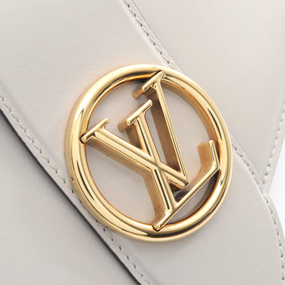 LV PONT 9 LVポンヌフ ショルダーバッグ レザー グレー ルイヴィトン バッグ LOUIS VUITTON