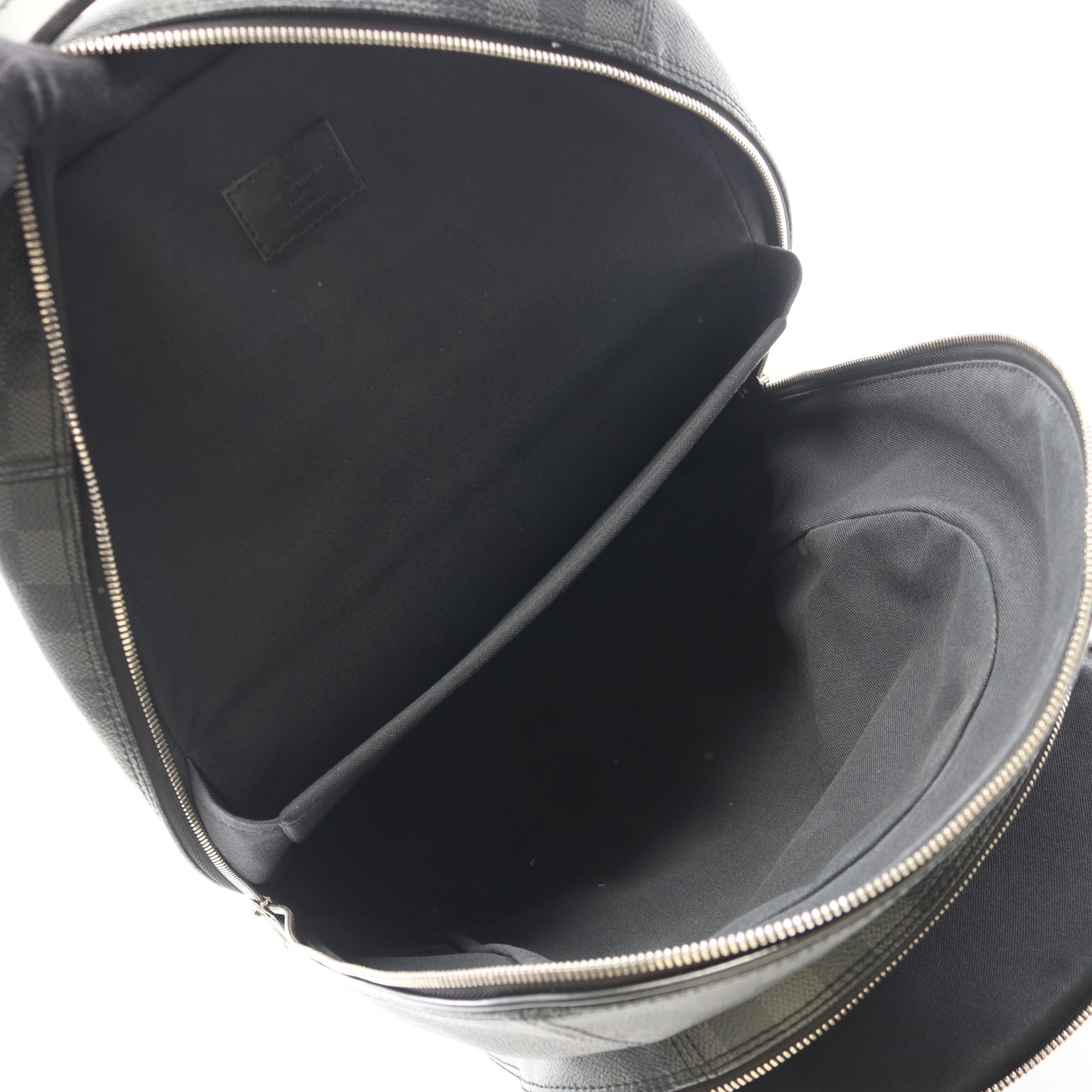 ミカエル ダミエグラフィット バックパック リュックサック PVC レザー ブラック ルイヴィトン バッグ LOUIS VUITTON
