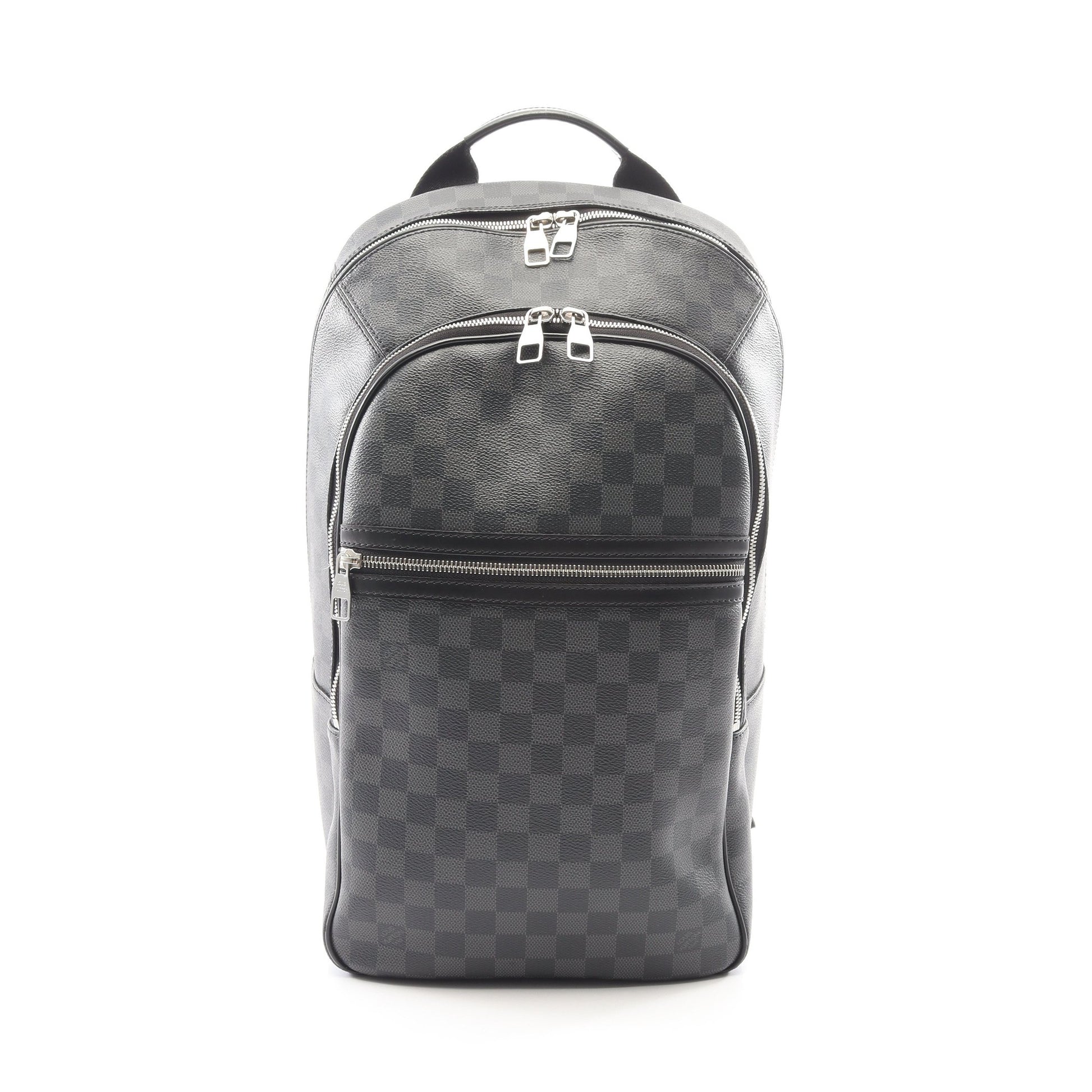 ミカエル ダミエグラフィット バックパック リュックサック PVC レザー ブラック ルイヴィトン バッグ LOUIS VUITTON