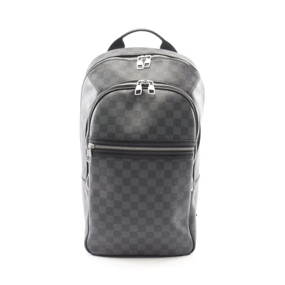 ミカエル ダミエグラフィット バックパック リュックサック PVC レザー ブラック ルイヴィトン バッグ LOUIS VUITTON