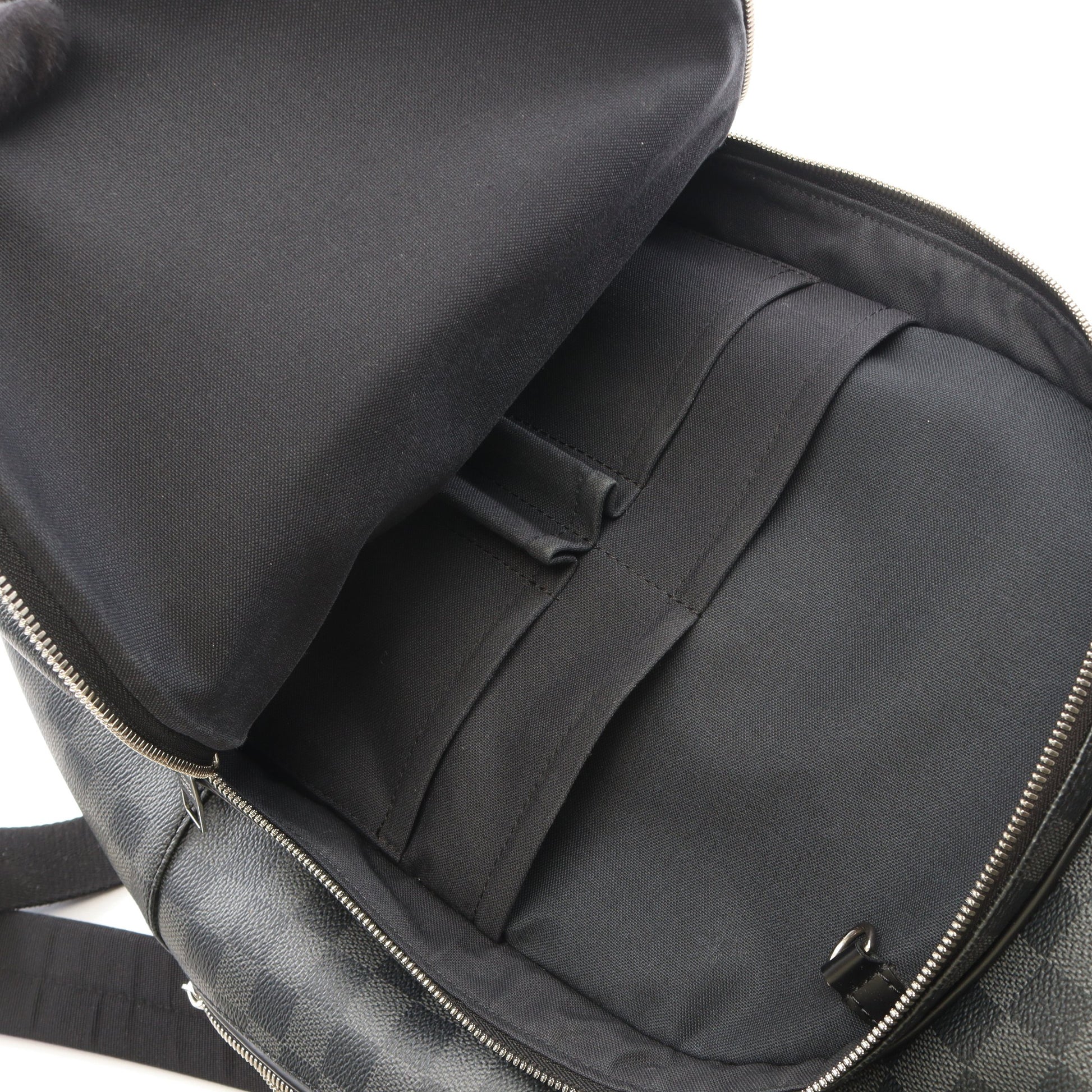 ミカエル ダミエグラフィット バックパック リュックサック PVC レザー ブラック ルイヴィトン バッグ LOUIS VUITTON