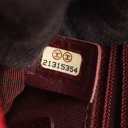 マトラッセ スモール チェーンショルダーバッグ レザー ウール レッド シルバー金具 シャネル バッグ CHANEL