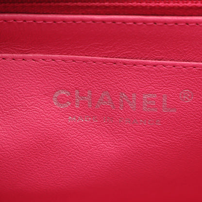 ミニマトラッセ チェーンショルダーバッグ キャビアスキン ピンク シルバー金具 シャネル バッグ CHANEL