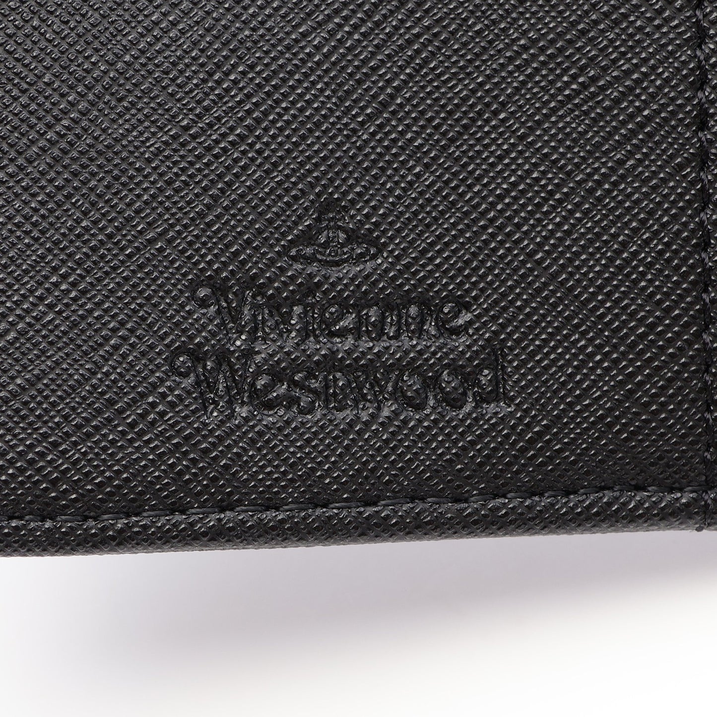 SMALL FRAME WALLET 二つ折り財布 レザー ブラック ヴィヴィアンウエストウッド