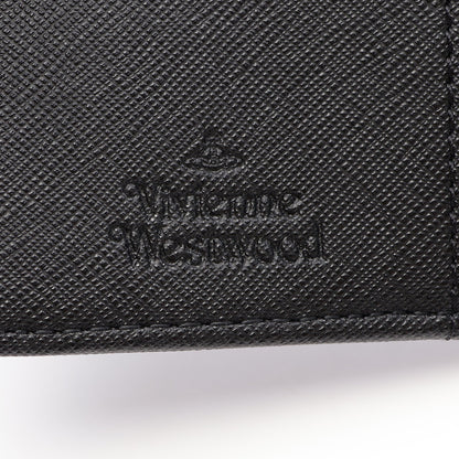 SMALL FRAME WALLET 二つ折り財布 レザー ブラック ヴィヴィアンウエストウッド