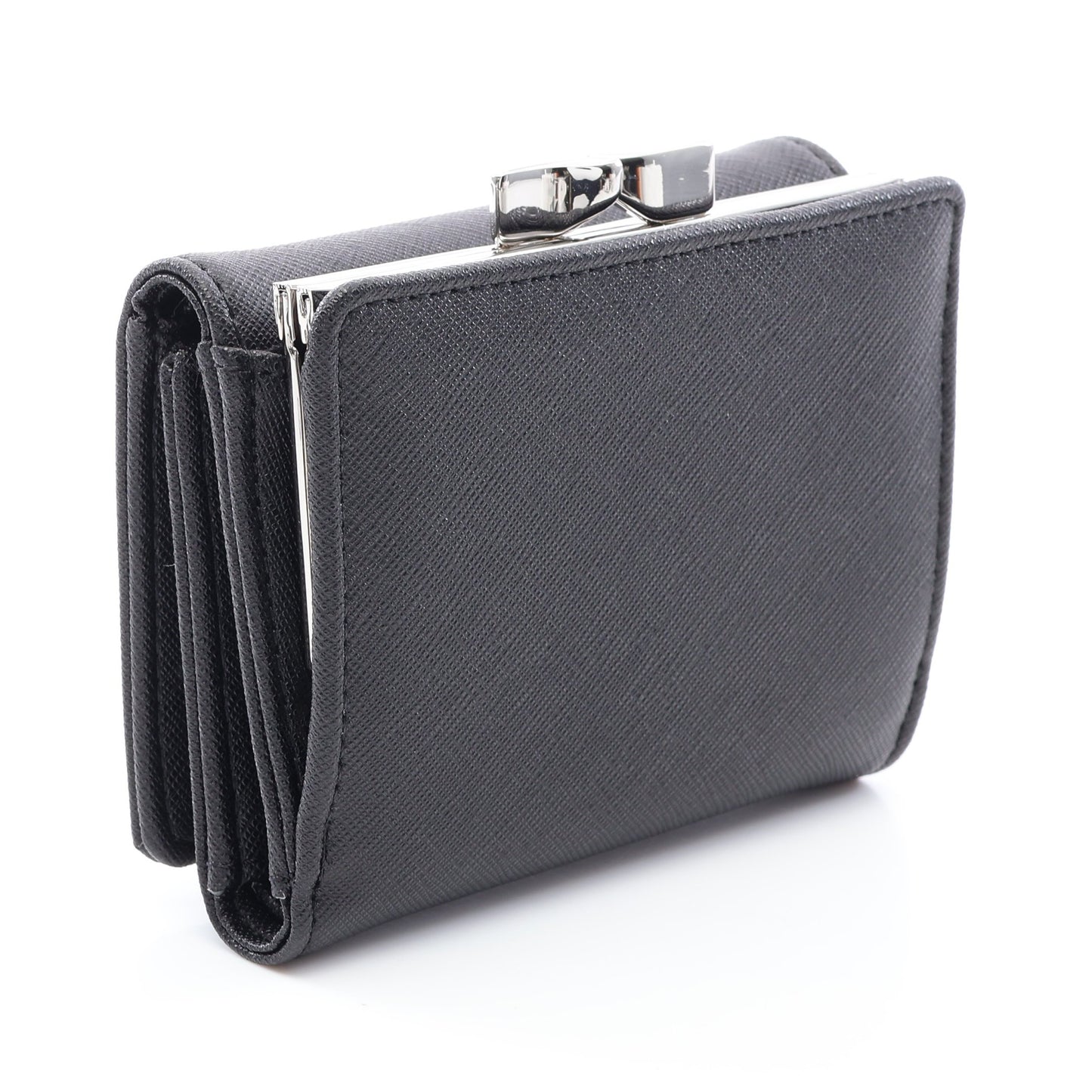 SMALL FRAME WALLET 二つ折り財布 レザー ブラック ヴィヴィアンウエストウッド
