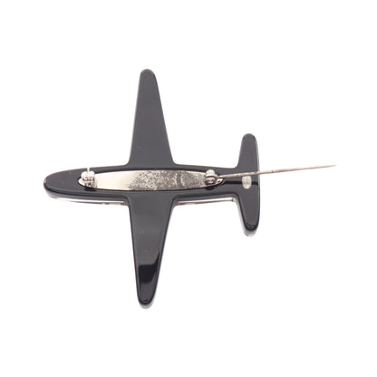 飛行機 ブローチ レッド ホワイト ブルー 16S シャネル
