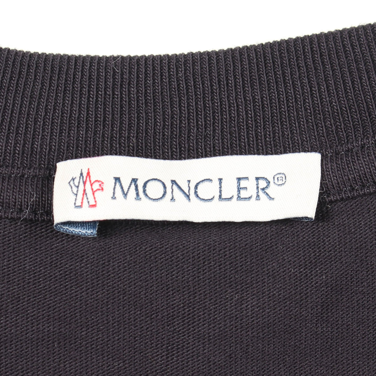 ロゴプリント クルーネック 半袖Tシャツ コットン ダークネイビー マルチカラー モンクレール トップス MONCLER