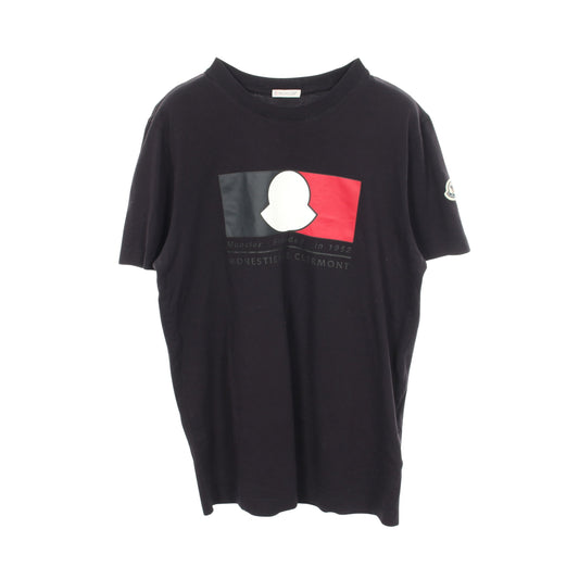 ロゴプリント クルーネック 半袖Tシャツ コットン ダークネイビー マルチカラー モンクレール トップス MONCLER