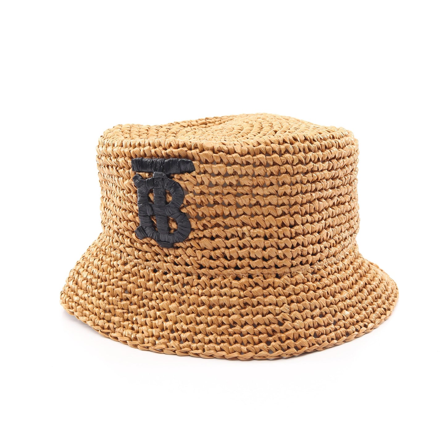 TBラピア エフェクト ストロー バケット ハット 帽子 レーヨン ブラウン バーバリー 財布・小物 BURBERRY