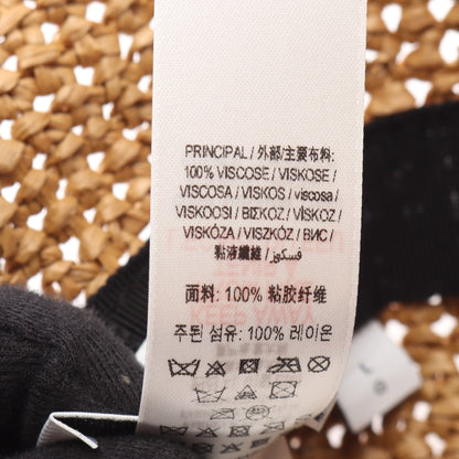 TBラピア エフェクト ストロー バケット ハット 帽子 レーヨン ブラウン バーバリー 財布・小物 BURBERRY