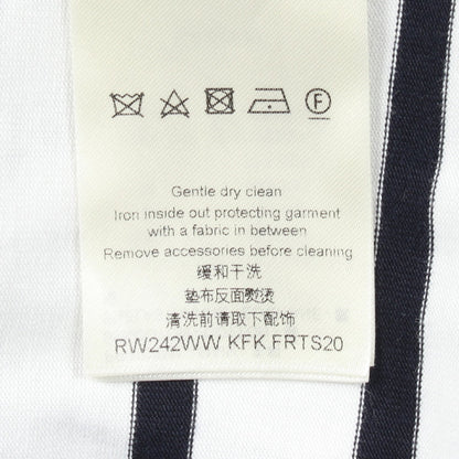 ボーダー アンカー チェーン付き 半袖Tシャツ コットン ホワイト ブラック ルイヴィトン