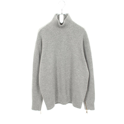 ハイネック ニット カシミヤ コットン グレー ルイヴィトン